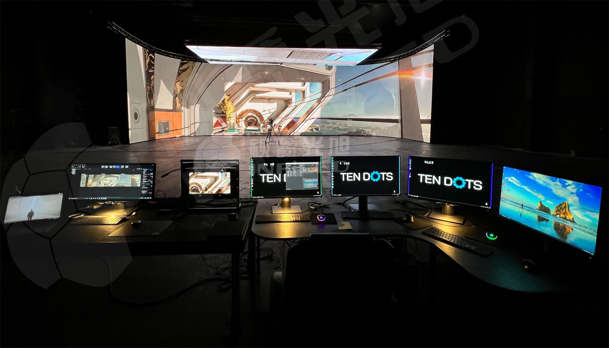 云顶集团3118app下载xR虚拟拍摄LED显示屏精彩案例TenDots虚拟制片工作室